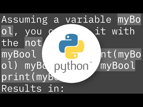 How to switch True to False in Python