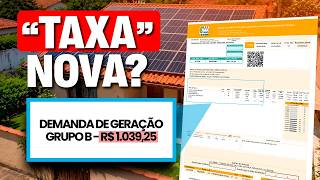 Essa "TAXA" para quem tem ENERGIA SOLAR é permitida? [TUSD G para Grupo B]