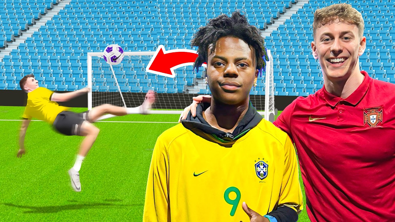Football Challenges VS IShowSpeed!