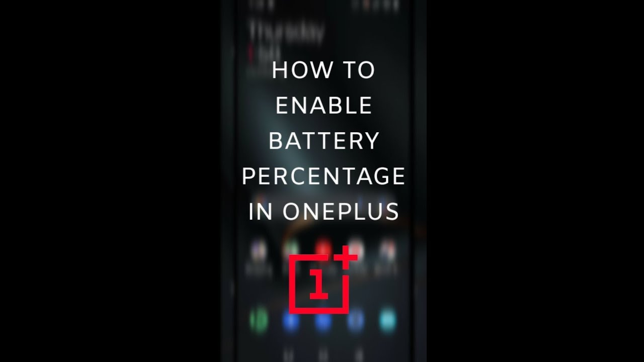 How to Show Battery Percentage in Oneplus | Battery Percentage कैसे सेट करे? 