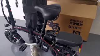 14インチ折りたたみ式電動自転車設置ビデオ