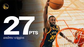 Andrew Wiggins Leads Warriors to 23-Point Victory over Atlanta Hawks | Nov. 20, 2024