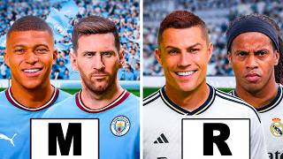 Fc25, Mais Une Lettre De Lalphabet Une Équipe Ronaldo Joue Dans Léquipe Des Lettres R