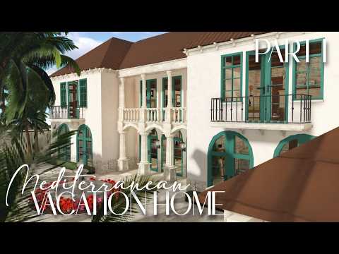 Bloxburg speedbuild: Mediterranean Vacation Home | Part one