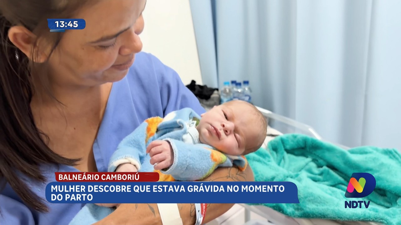Mulher descobre gravidez apenas no momento do parto em Balneário