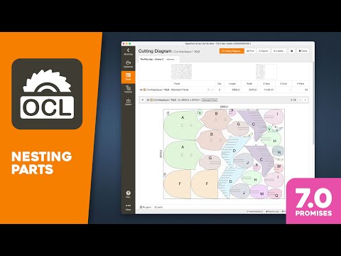 OpenCutList 7.0 Promises : Nesting Parts and Optimal Cost