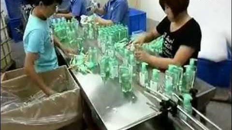 Automatic spray pump trigger cap bottle screw capping machine liquid detergent line