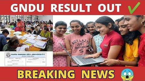 GNDU RESULT OUT ✔️ | Gndu Even Semester Result 2023 | 2nd Semester & 4th Semester | Gndu Update