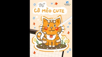 Bé học vẽ trên Ipad | Vẽ bé mèo cute | Vẽ chibi nhân vật truyện tranh | Keyframe Kids