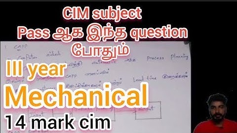 Computer aided process planning( CAPP) explained in tamil #capp #harilecturer