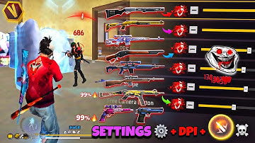 All Weapons 🎯 Auto HEADSHOT ⚙️👽 Sensitivity Settings ⚡+DPI 📱 || Desert Eagle || m1887