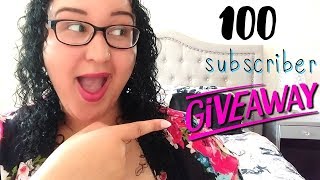 MY FIRST YOUTUBE MILESTONE | 100 SUBSCRIBER GIVEAWAY