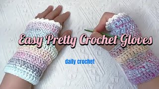 Easy Pretty Crochet Gloves |How to crochet it #crochet #crochetprojects #beginnerfriendly #diy