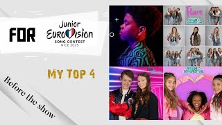 Junior Songfestival 2023 : Netherlands - My Top 4 (before the show)