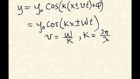 Week 2, Online Lecture 3:  Sinusoidal Waves