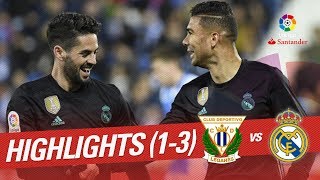 Resumen de CD Leganés vs Real Madrid (1-3)