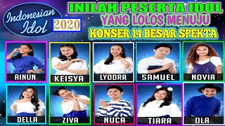 Inilah Top 14 Indonesian Idol 2020 yang melaju ke babak 14 Spekta.