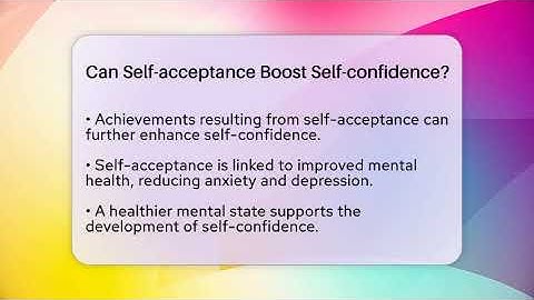 Can Self-acceptance Boost Self-confidence? - Inside Body Image