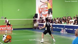 Lin Dan Vs Bao Chunlai Exhixibiton Match Shuttle Amazing