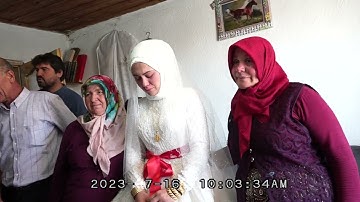 ŞEYMA İLE LÜTFULLAH IN DÜĞÜNÜ GELİN ALMA  HEM AĞLARIM HEM GİDERİM