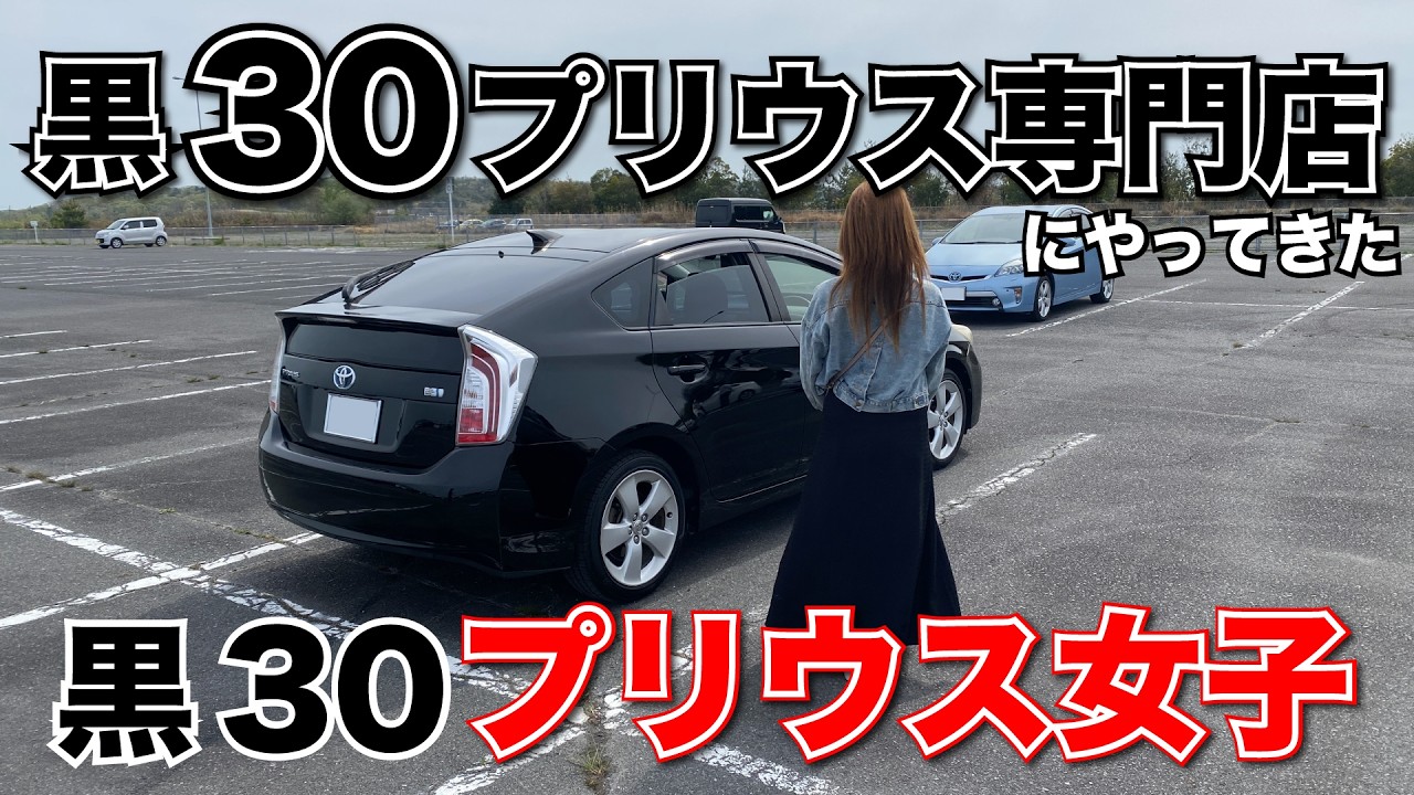 A woman with a black 30 Prius visits a black 30 Prius specialty