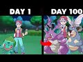 Can I beat Pokemon Fire red with poison Pokemon in 100 hours challenge
