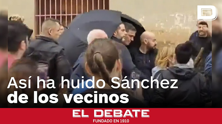 Así ha huido Sánchez de los vecinos de Paiporta: los coches de su comitiva, pateados y apedreados