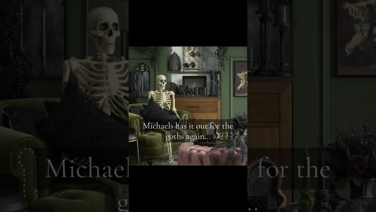 Help me! My wallet is going to be empty!!! #michaels #michaelshalloweendecor #gothdecor #goth