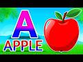 Phonics Song 2 with TWO Words in 3D - A For Apple ABC Alphabet Songs with Sounds for Children's