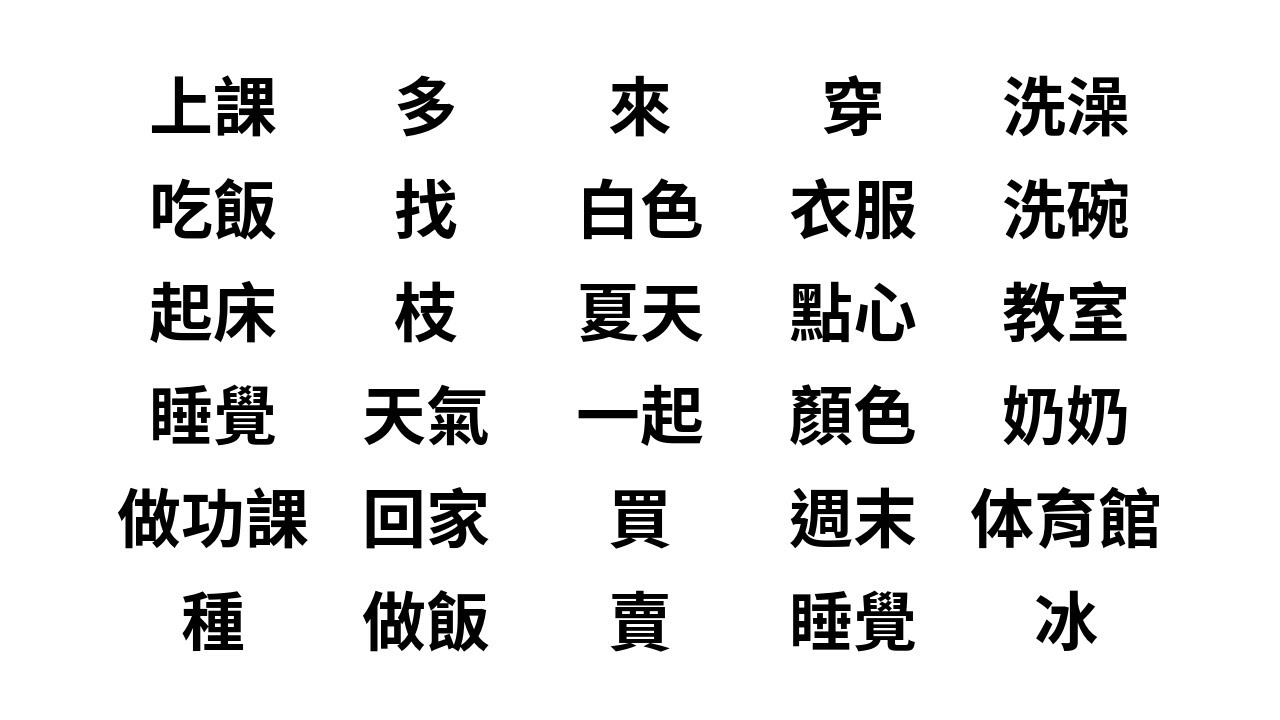 中国語 台湾華語 基本30語 / Chinese 30 basic words - YouTube