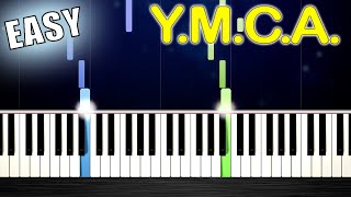 Village People - Y.M.C.A. - EASY Piano Tutorial by PlutaX chords