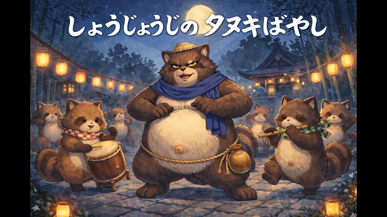 Folklore] The Tanuki Drumming of Shojoji [Reading] - YouTube