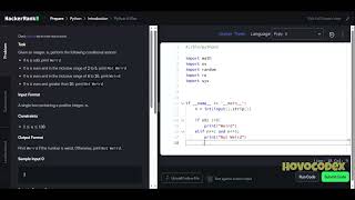 HackerRank - Python 2 "Python If-Else"