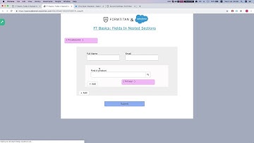Store field value in a hidden within a nested section