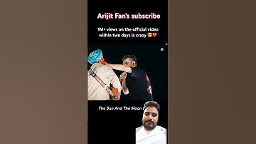 1M+Views on the official video within two days crazy🤯❤️#arijitsingh#shortsfeed#youtubeshorts#shorts