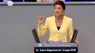 Сара Вагенкнехт экстренное выступление в Бундестаге. Большие проблемы Германи. К чему докотились