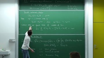 Advanced quantum theory, Lecture 10