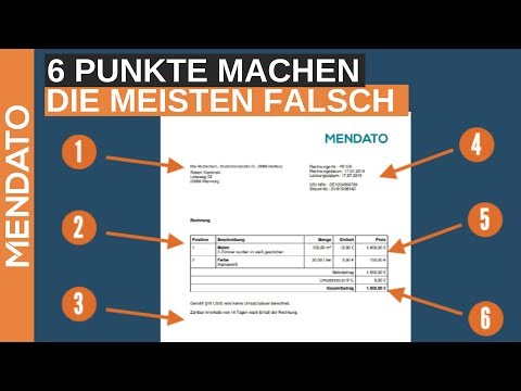 Video: So Werden Rechnungen Erstellt