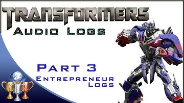 Transformers: Rise of the Dark Spark Audio Log Locations #3 - Entrepreneur Logs (Make it Rain)