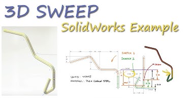 SolidWorks 3D SWEEP Example in 3 Minutes!