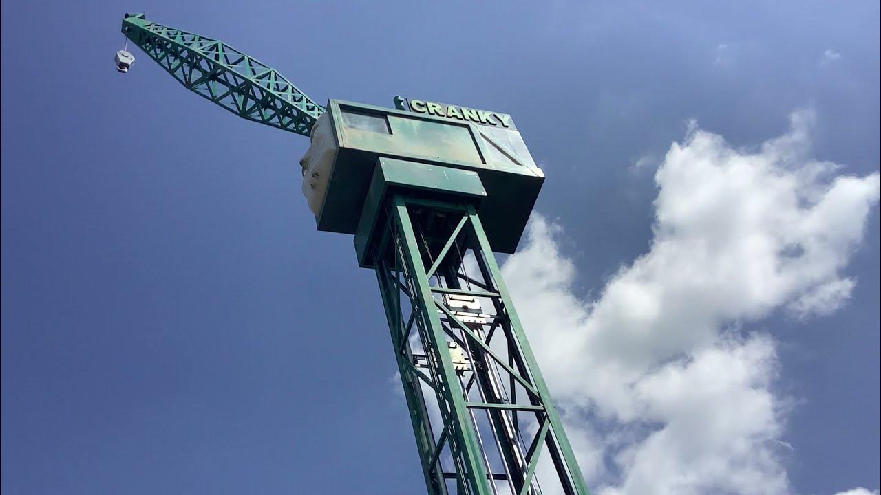 Drayton Manor Thomas Land, Cranky’s tower drop ride - YouTube