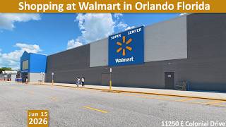 Shopping at Walmart at 11250 E Colonial Dr in Orlando Florida - Supercenter 890
