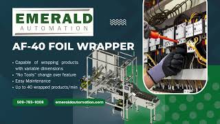 Introducing the AF-40 Foil Wrapper – High-Speed Foil Wrapping Machine