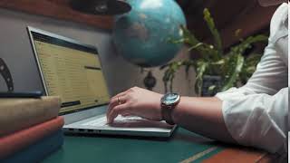 Reading and Studying using laptop video effect