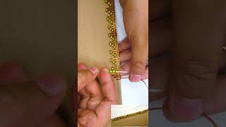 Easy Border Stitch Tutorial ✨ #shorts #diy #sewing