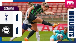 WSL Highlights: Spurs 1 Brighton 1