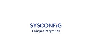 SYSCONFiG - Hubspot Integration screenshot 2