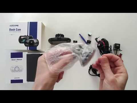 AZDOME M11 Dash Cam with rear cam unboxing