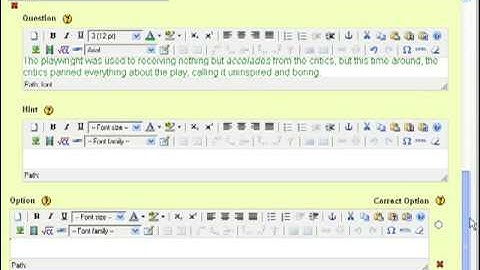 ExeLearning Multichoice