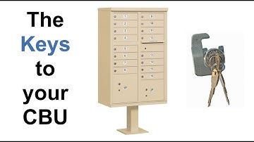 Budget Mailboxes | Opening the Master Doors & How to Find Your CBU Keys